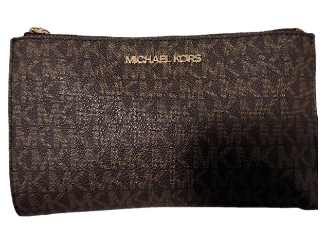 Michael Kors brown monogram wallet