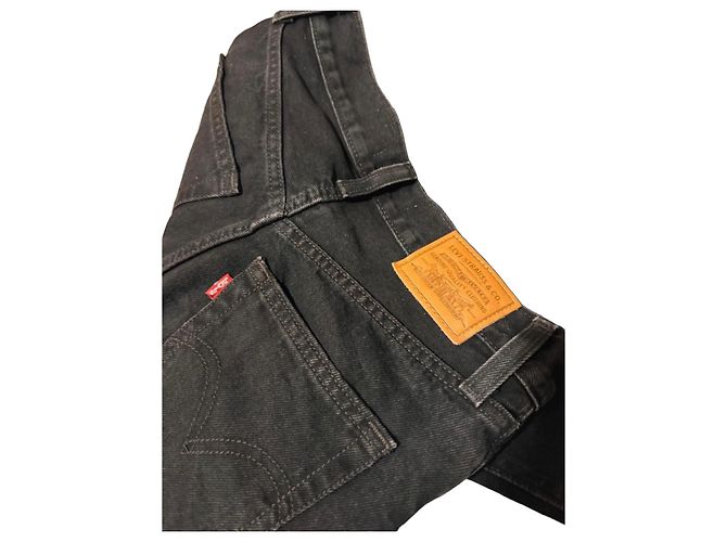 Jeans Levi's Ribcage Wide Leg negros