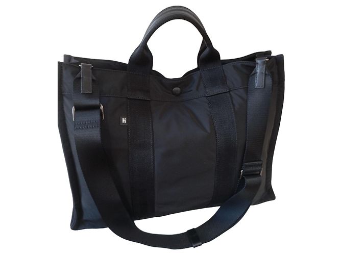 Autre Marque Bolsa tote preta de nylon HAZZYS