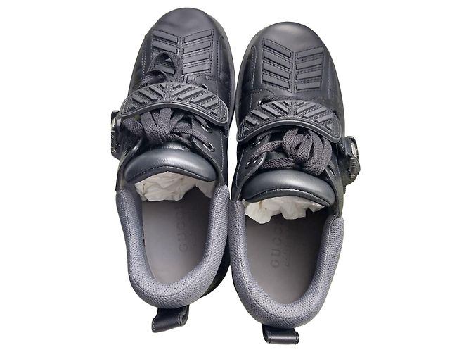 Zapatillas Derby Gucci de piel negra Negro