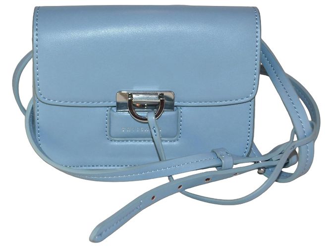 Bolsa de mão Trussardi Turquesa em couro vegano