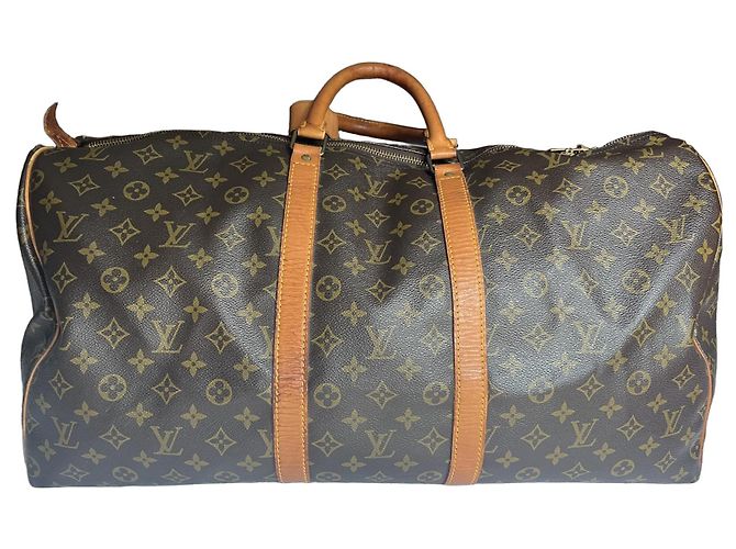 Autre Marque Keepall com seu certificado Entropy. Monograma