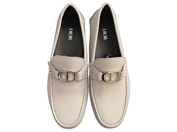 Dior Odeon Loafer Grained Calf Grey/Beige