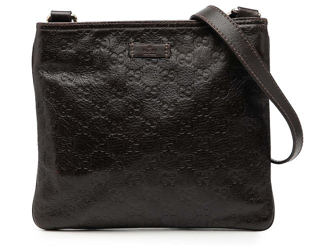 Bolsa transversal Guccissima marrom Gucci Castanho escuro