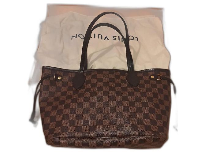 Sac cabas Louis Vuitton Neverfull PM Marron