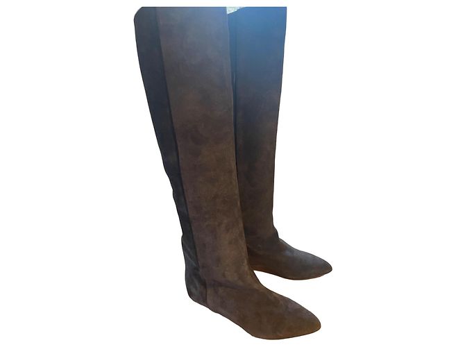 ISABEL MARANT – SKARLET Thigh-High Boots Black