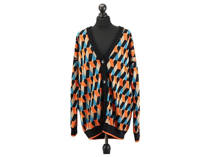 Autre Marque LA DOUBLE J Cardigan aus Baumwolle mit Knöpfen mehrfarbig Mehrfarben
