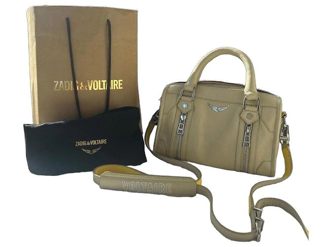 Zadig & Voltaire Bolsa de Mão Zadig e Voltaire Sunny Bege