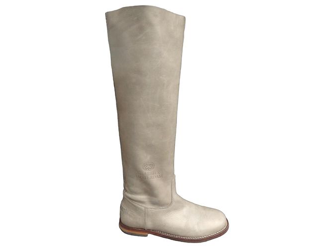 Autre Marque Botas Shabbies Amsterdam de piel beige