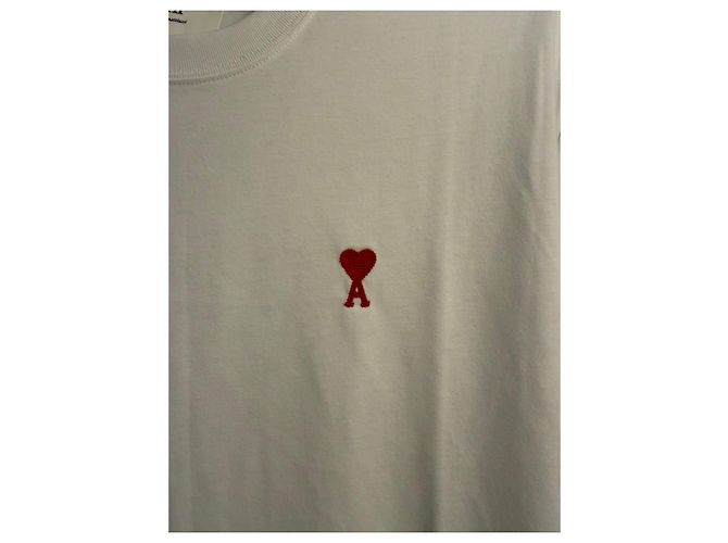 Camiseta blanca Ami de Coeur de algodón Blanco