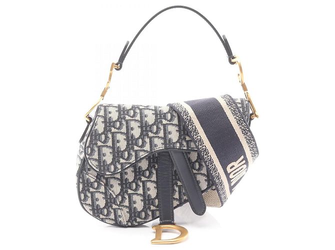 Mini Borsa Saddle Christian Dior Nero Beige Blu navy