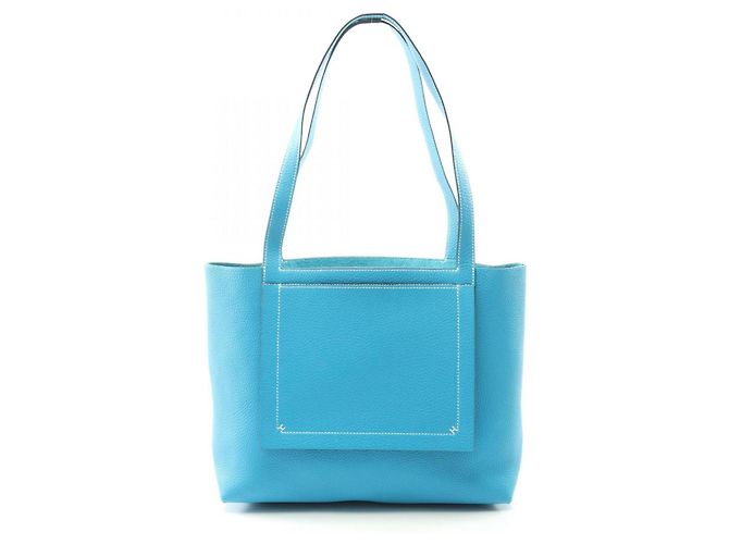 Hermès Cabas Serie 31 Tote Bag Blue