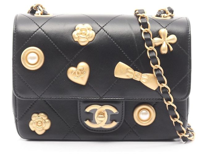 Borsa a Spalla Icon Matelassé di Chanel Nero