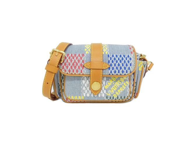 Bolsa de Ombro Damier Denim LV Birth da Louis Vuitton Multicor