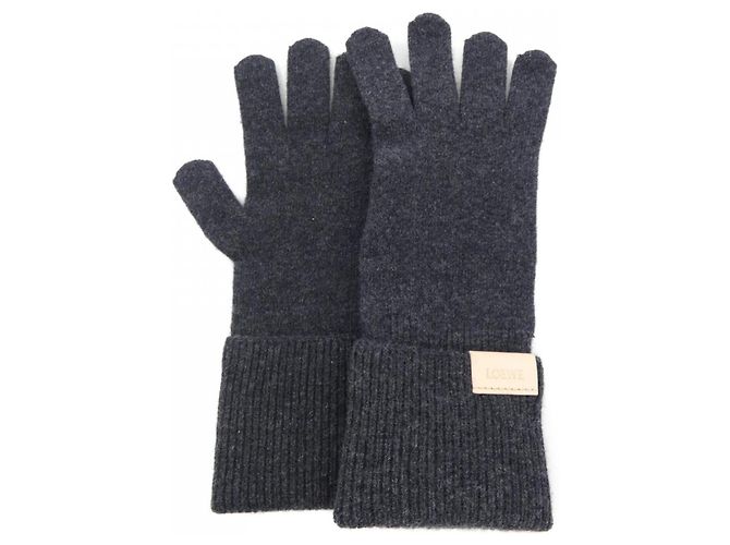 Loewe Cashmere Warm Gloves Brown