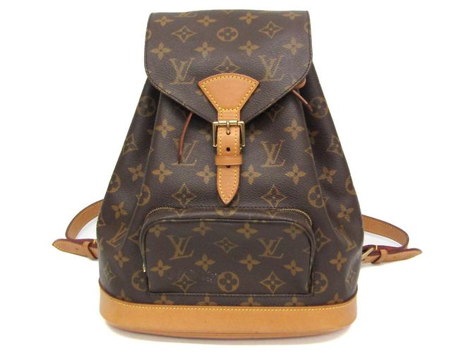 Louis Vuitton Monogram Montsouris MM Women's Backpack Brown