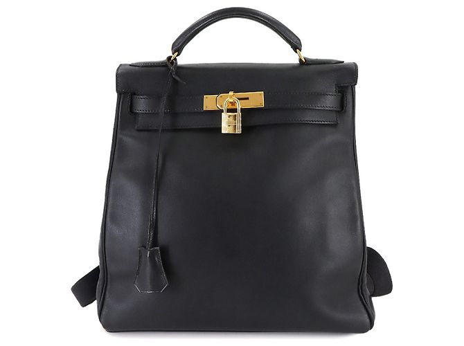 Hermès Kelly Ad GM Backpack Black