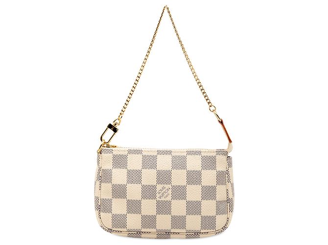 Mini Pochette Accessoires Damier Azur Branco Louis Vuitton