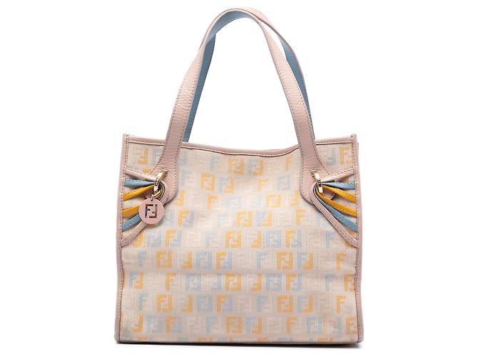Fendi Tote Zucchino Multicolore Piccolo Marrone