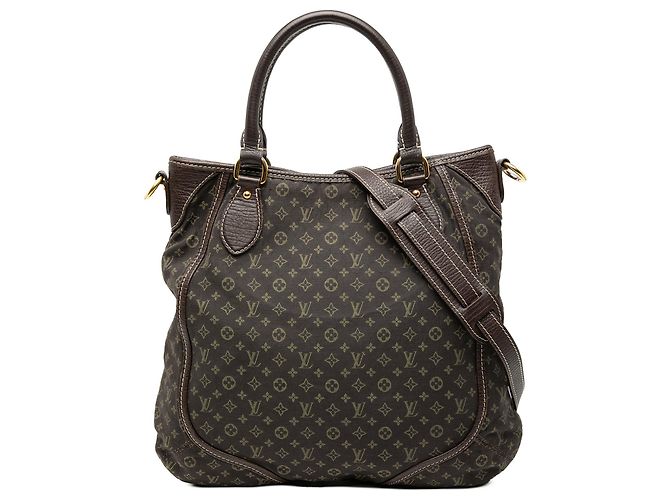 Borsa Angele Mini Lin Monogramma Marrone Louis Vuitton Marrone scuro