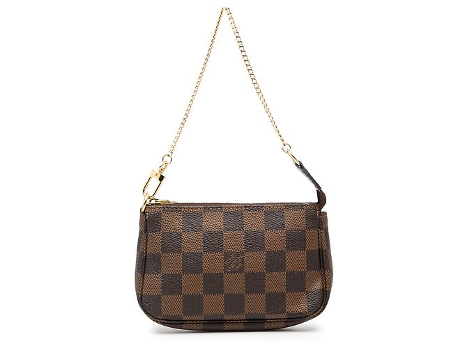 Mini Pochette Accessoires Damier Ebene Marrone Louis Vuitton