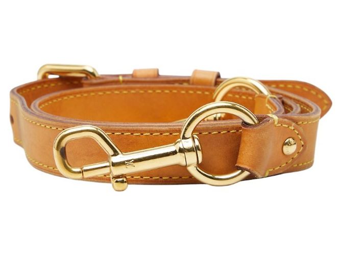 Louis Vuitton Beige Leather Shoulder Strap