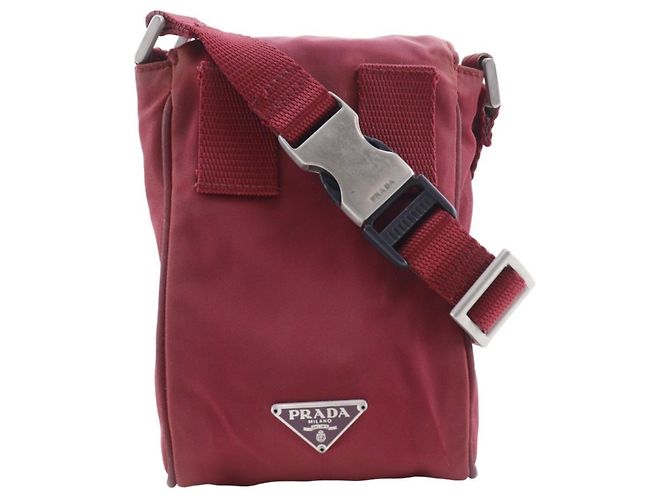 Marsupio a due vie Prada con tracolla Rosso