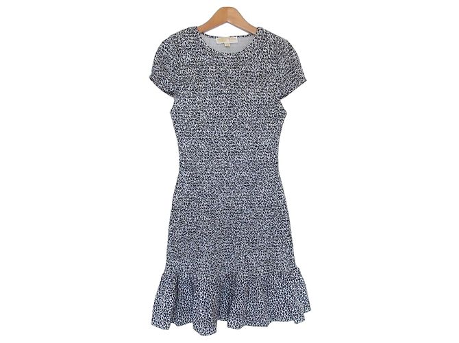 Robe Mini Léopard Michael Michael Kors Noir Blanc
