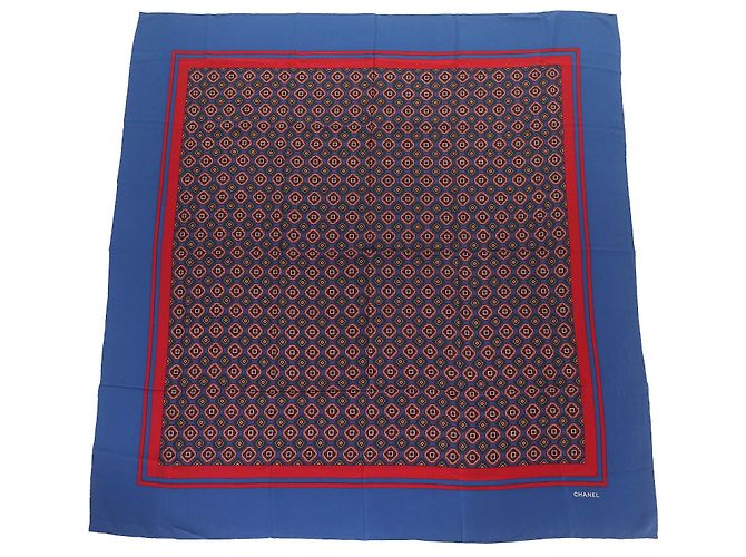 Timeless Sciarpa in seta Chanel Rosso Blu