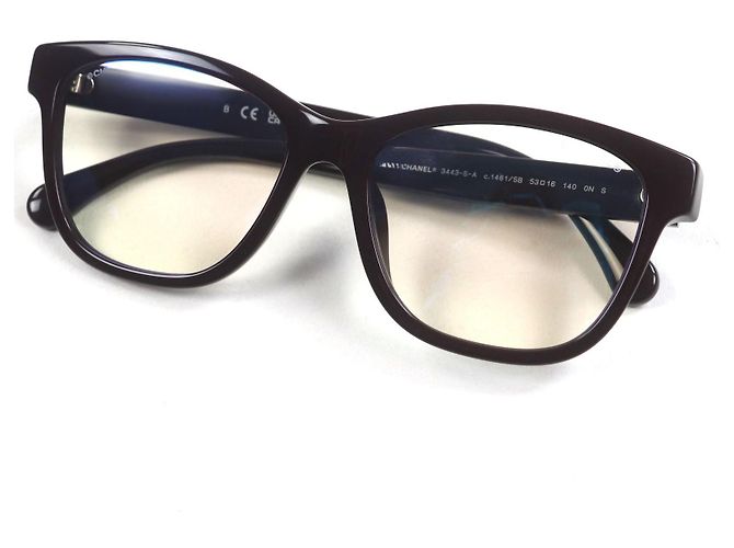Timeless Chanel Matelassé COCO Mark Brille Braun Dunkelbraun