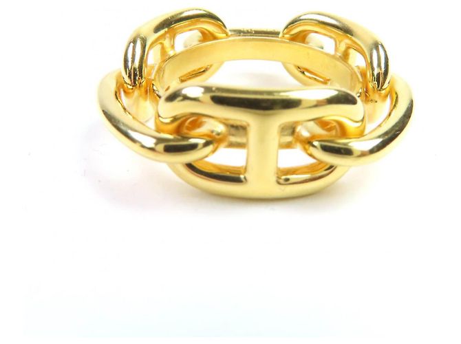 Ring Anello per Sciarpa Chaine d'Ancre Hermès D'oro 