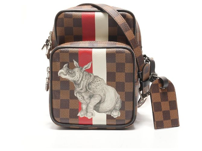 Bolsa de Ombro Chapman Damier Amazon Louis Vuitton Marrom Damier ebene