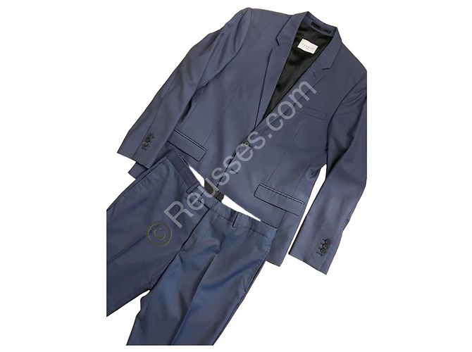Sandro blue suit set size 52
