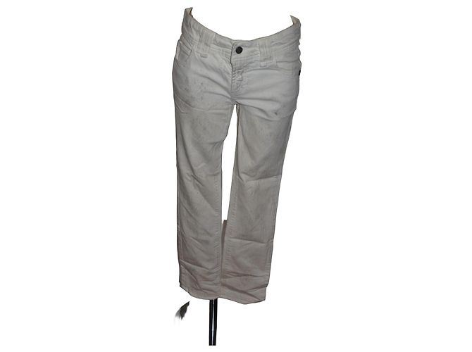 Vaqueros Slim Galliano Blancos de Algodón 
