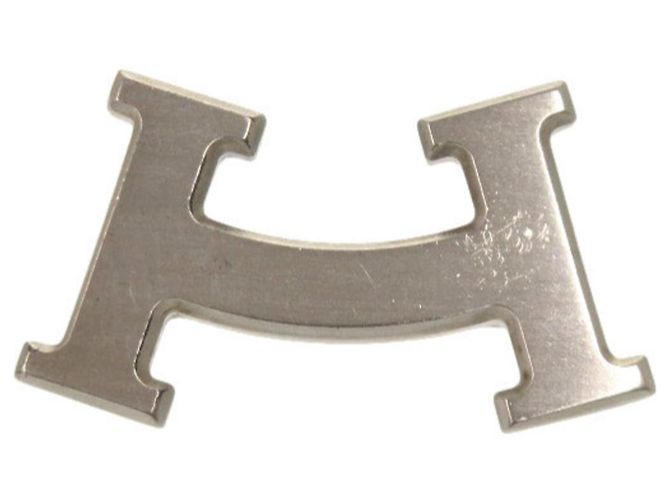 Broche H Sonrisa de Plata Hermès
