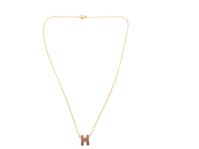 Collana Mini Metallo Oro Pop Ash di Hermès D'oro 