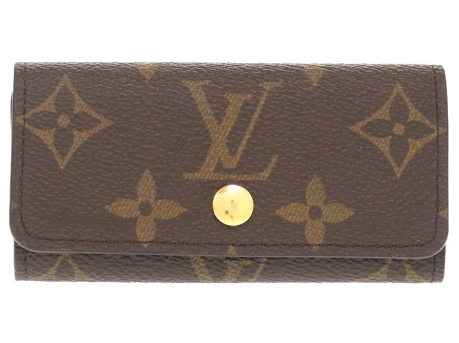 Estuche para llaves Monogram Louis Vuitton Castaño Monograma