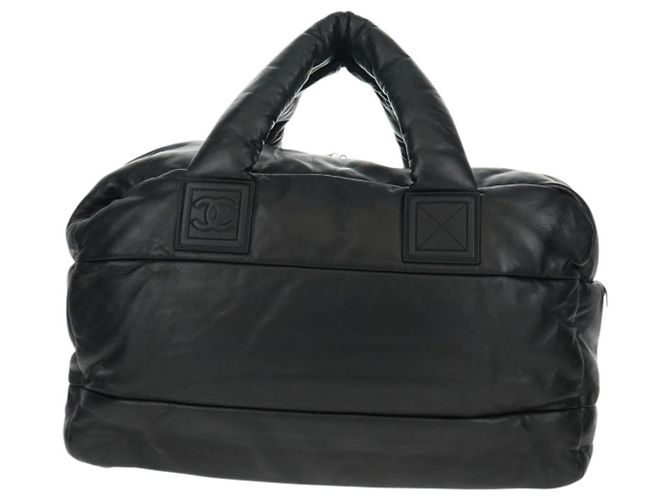 Bolsa Boston em couro Coco Cocoon da Chanel Preto