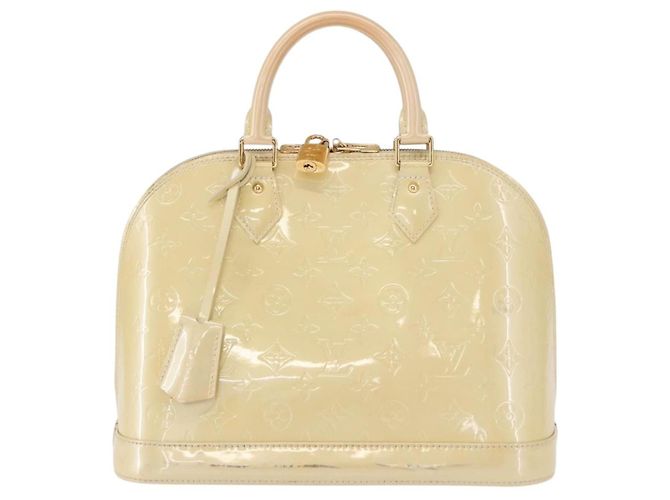 Louis Vuitton Alma Monogram Vernis PM Beige