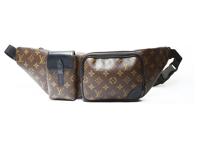 Bumbag Borsa a Spalla Christopher Monogram Macassar di Louis Vuitton Marrone