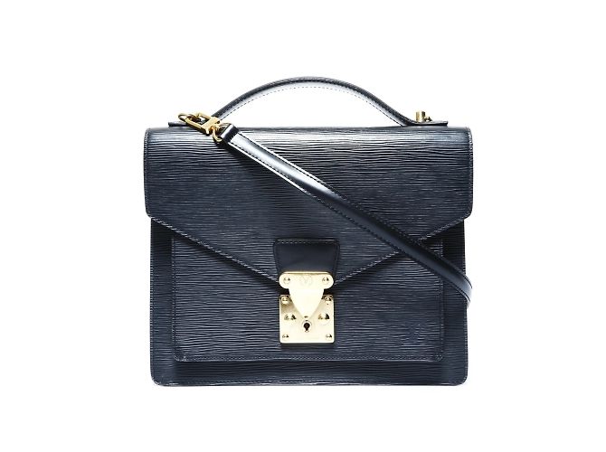 Bolsa Monceau Epi 2004 da Louis Vuitton Preto