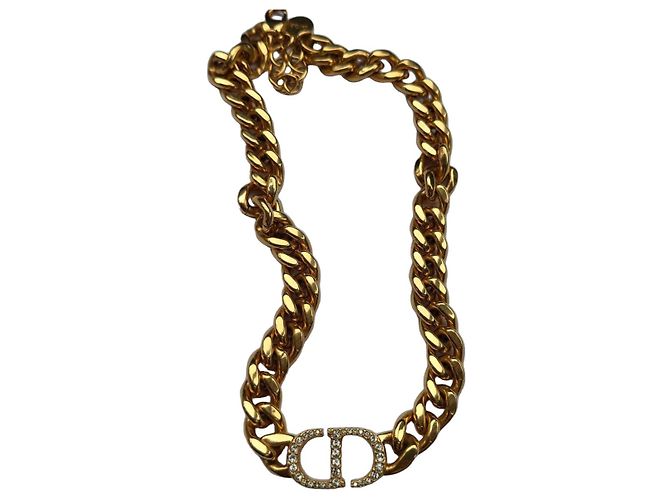 Collana Choker Dior placcata oro D'oro