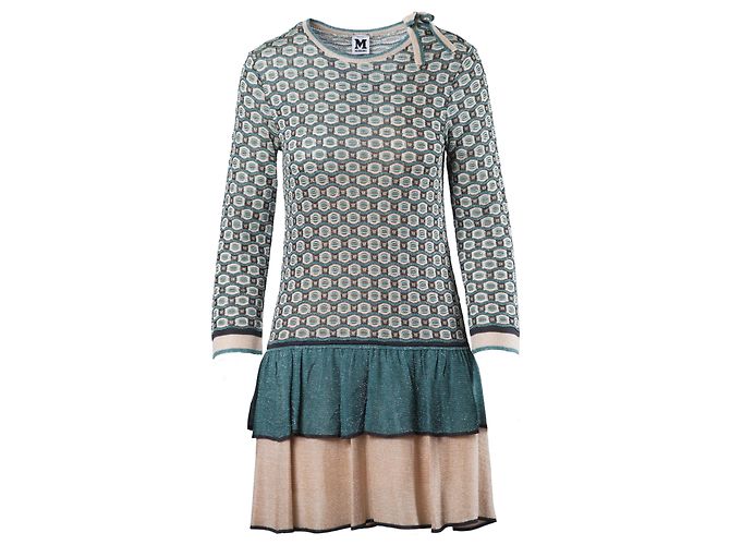 Robe Mini Verte et Rose Missoni