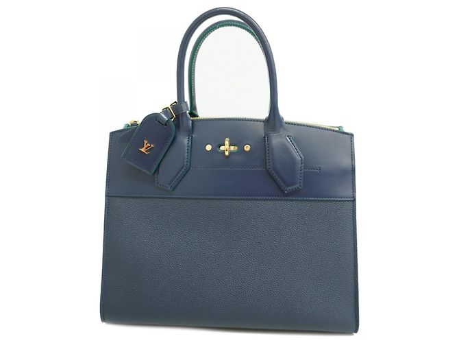 Borsa City Steamer MM Louis Vuitton Blu navy