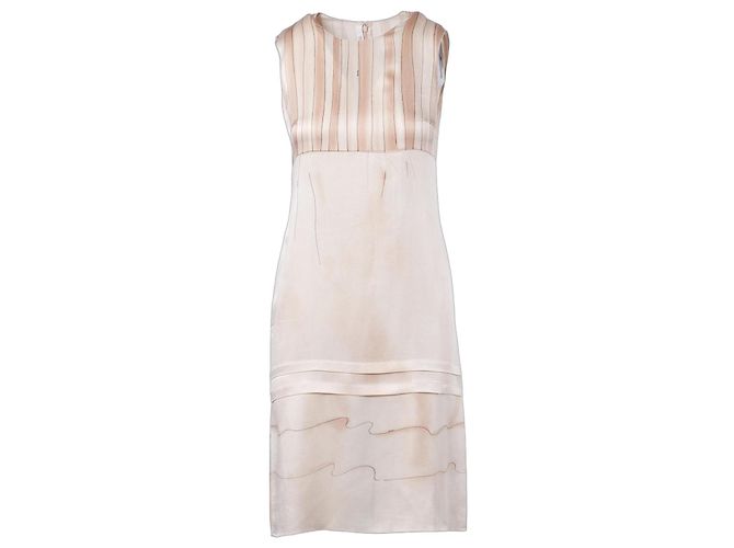 Prada Midi Seidenkleid Pink
