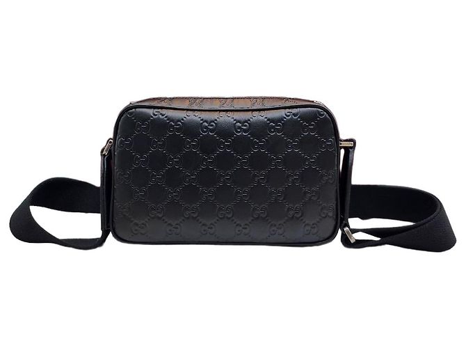 Gucci Borsa a tracolla piccola GG Emblem Nero