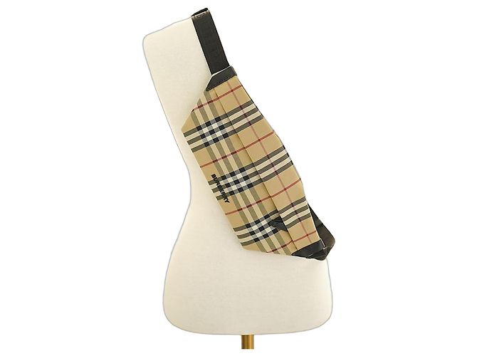 Burberry Sling Bag Nylon Beige