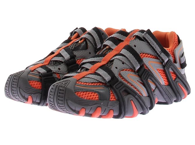 Diesel Tênis cinzas e laranjas