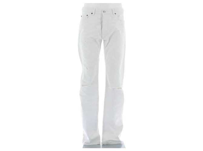 Mauro Grifoni Tailored Laundries Jeans Weiß Baumwolle Größe 32