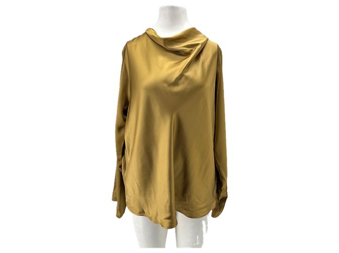 Autre Marque Blusa efecto seda "Riddy" Castaño